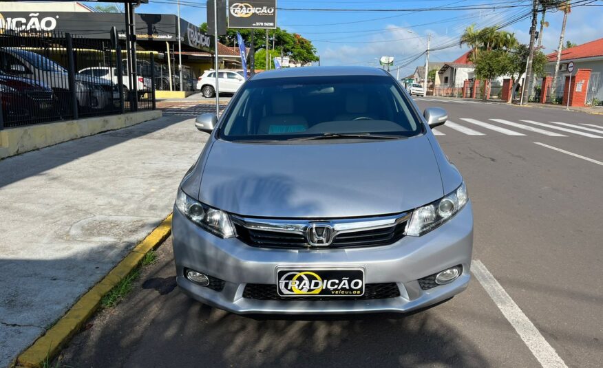 Honda Civic Lxr Automático 2014 Prata (Excelente Carro)