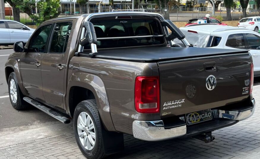 Vw Amarok Cabine Dupla 4×4 Highline 2014 Marrom