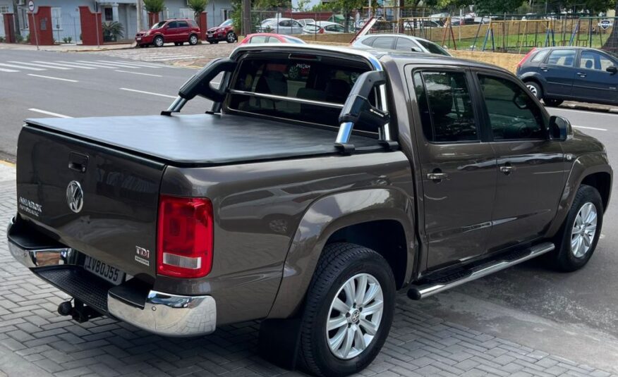 Vw Amarok Cabine Dupla 4×4 Highline 2014 Marrom