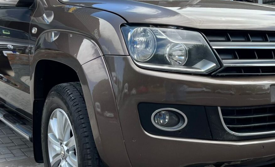 Vw Amarok Cabine Dupla 4×4 Highline 2014 Marrom