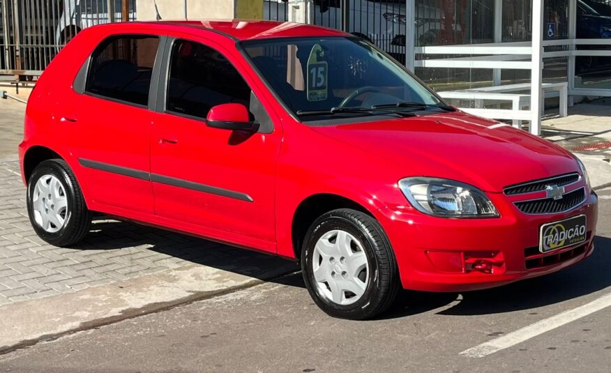 Chevrolet Celta 1.0 4 Portas Lt 2015 Vermelho Completo (Único Dono)