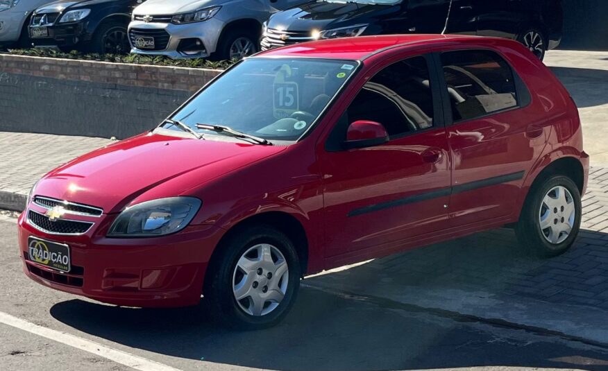 Chevrolet Celta 1.0 4 Portas Lt 2015 Vermelho Completo (Único Dono)