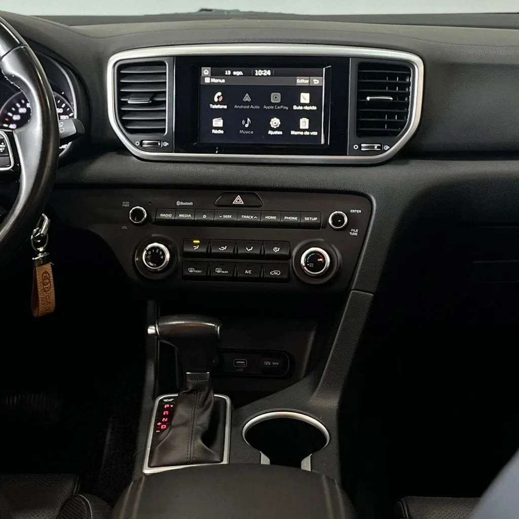 Kia Sportage EX 2.0 Flex (Impecável – Aut – Bancos em Couro – Rodas de Liga)