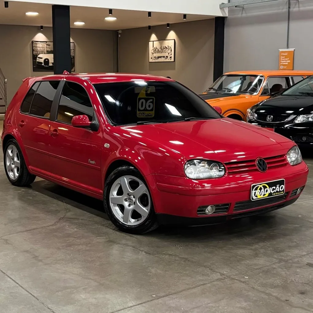 Volkswagen Golf Flash 1.6 Flex 5M (Impecável – Manual – Completo – Susp Ar)