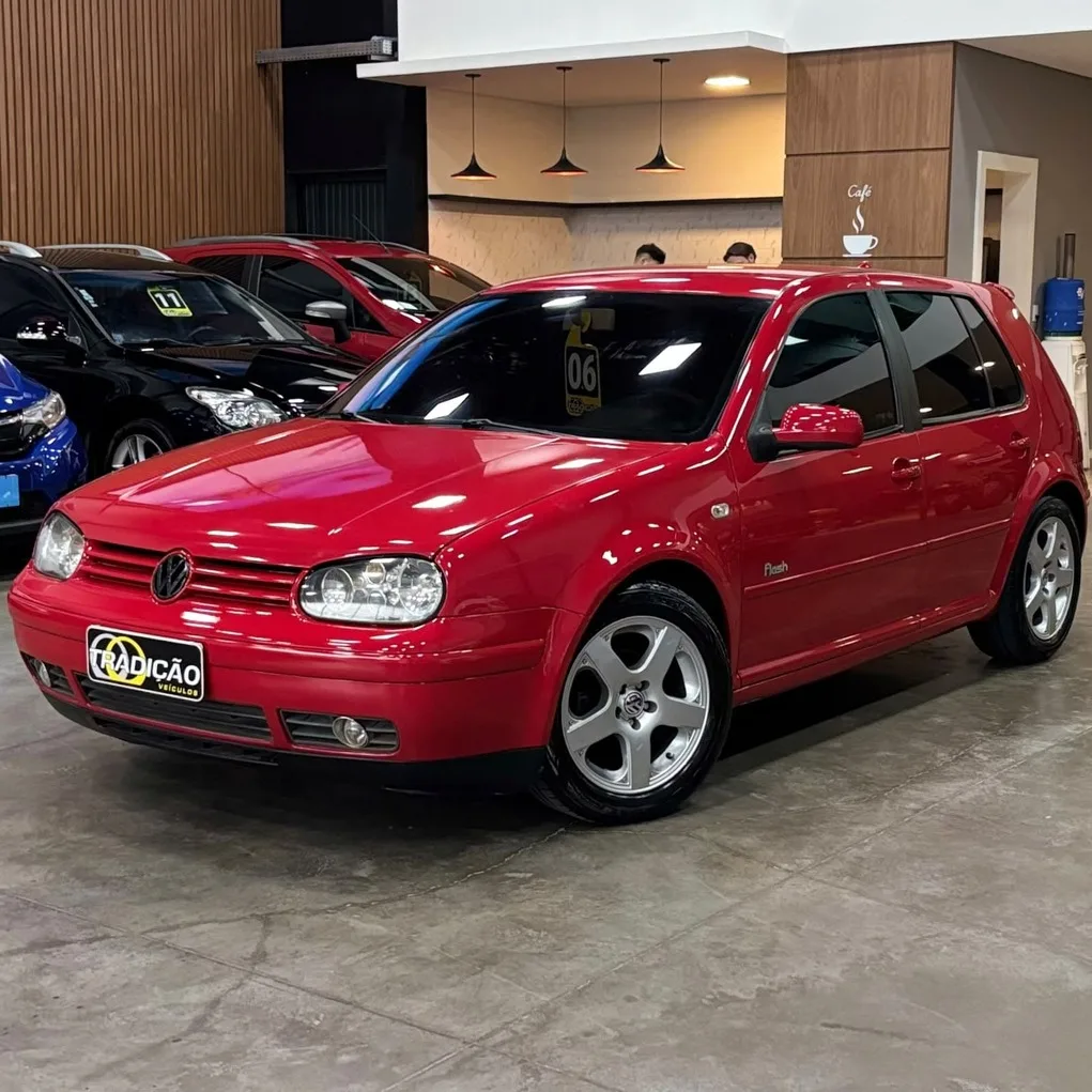 Volkswagen Golf Flash 1.6 Flex 5M (Impecável – Manual – Completo – Susp Ar)